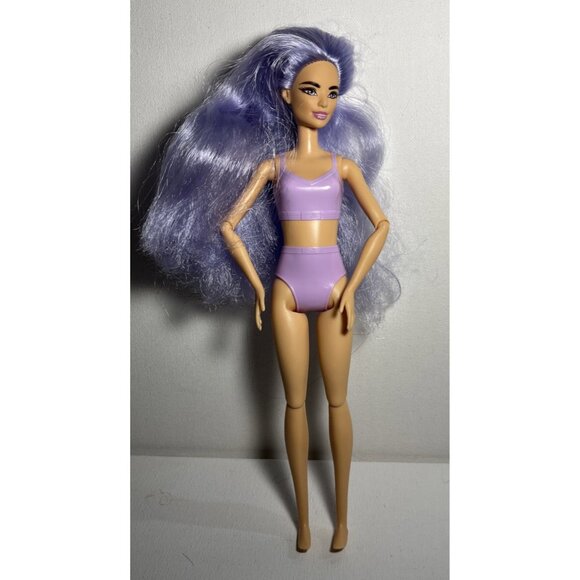 Barbie Cutie Reveal Articulated Purple Hair Doll 2021 READ DESCRIPTION - Picture 1 of 13